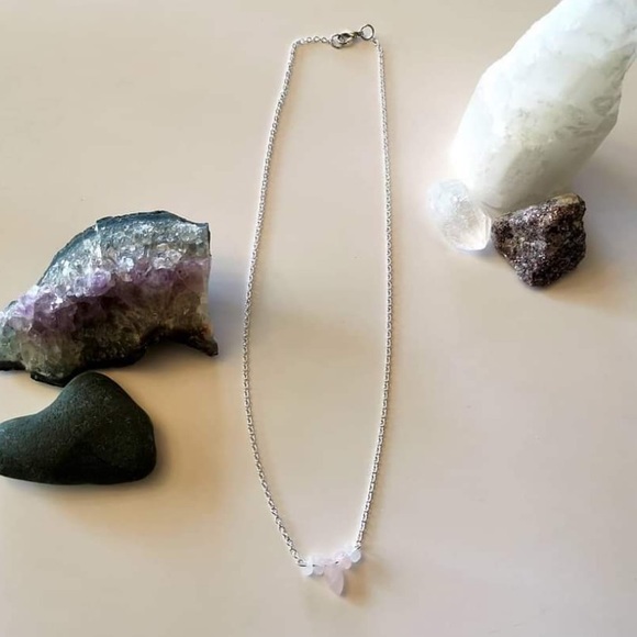 Handmade Natural Rose Quartz Necklace ✨ - Picture 1 of 2